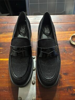 Franco Sarto Black Women's Penny Loafers